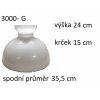 stínidlo na petrolejovou lampu - spodní průměr 33-36 cm