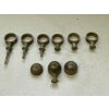 antikové mosazné kování- celek 9ks
