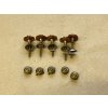 art-deco bakelitové kování - 5ks+kryt na šroub