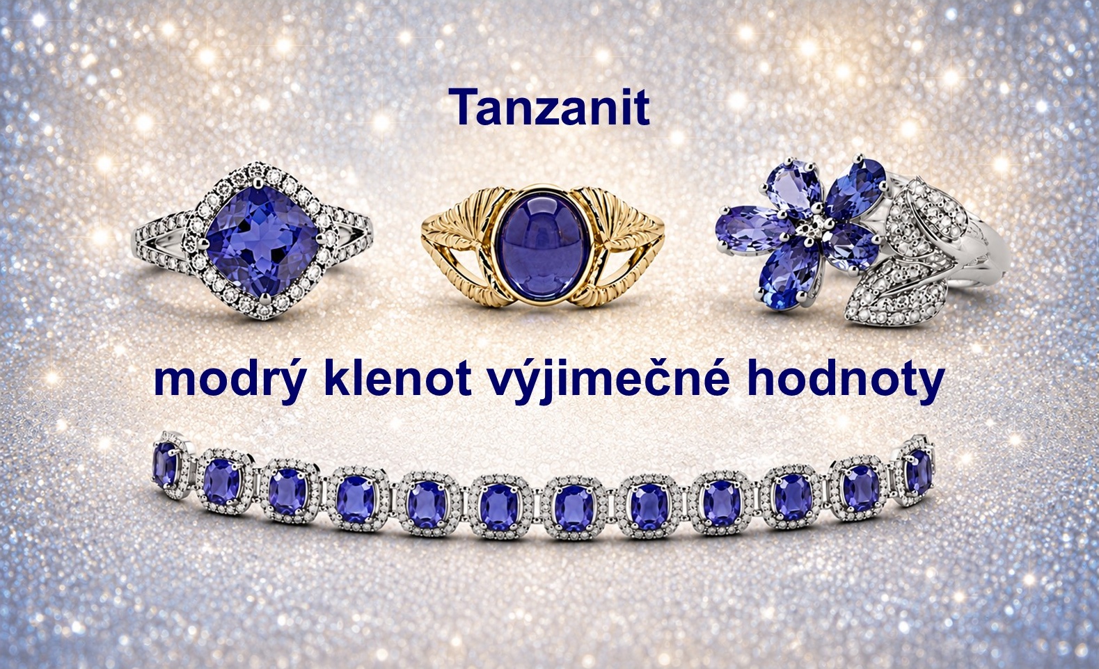 Tanzanitové šperky Antik Kureš
