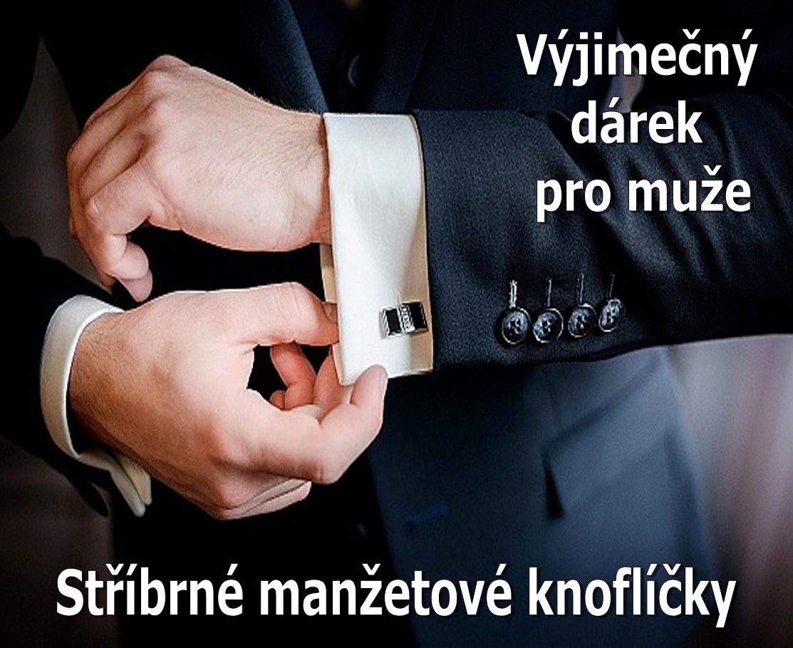 Antik Kureš starožitné stříbrné manžetové knoflíčky