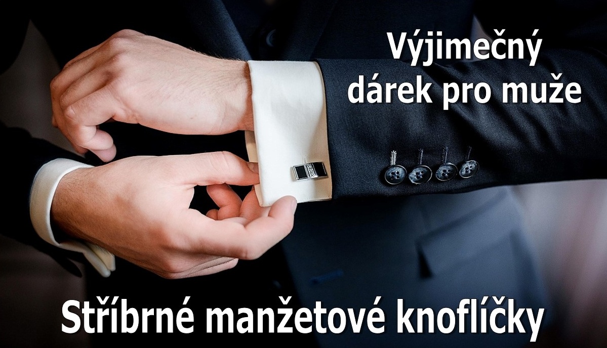 Antik Kureš starožitné stříbrné manžetové knoflíčky