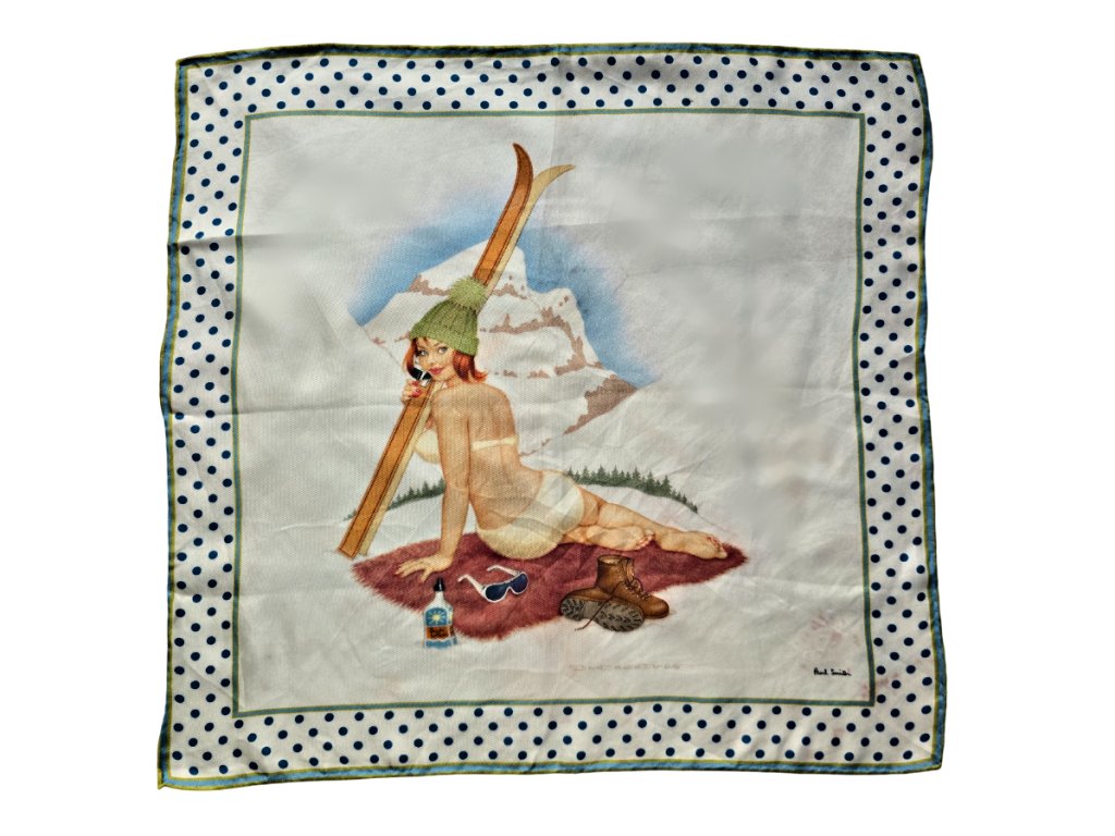 1. Starožitná móda retro vintage móda starožitný vintage šátek pin up styl pin up dívka alpy retro Antik Kureš starožitné šperky starožitnosti Paul Smith vintage scarf
