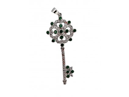 Přívěsek klíč pendant key silver stříbro Antik Kureš starožitné šperky I.