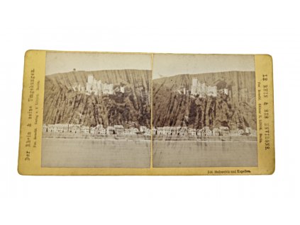 Stereo 3D pohlednice Rýn filokartie starožitnosti Antik Kureš I.