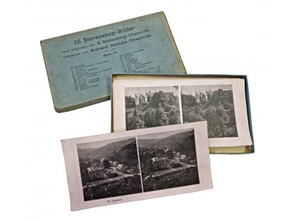 Sada 3D stereo pohlednice I. 76 až 100 filokartie Antik Kureš I.