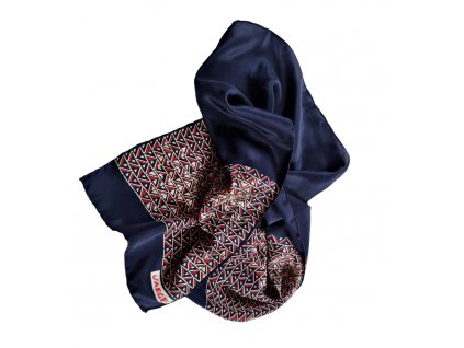 1. Starožitná móda retro móda starožitný šátek šála šál hedvábný vzor starožitné šperky Antik Kureš antique jewellery antique scarf Jaeger