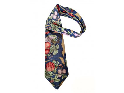 1. Retro vintage kravata s ovocem Karl Lagerfeld ovoce Antik Kureš starožitnosti starožitná móda vintage tie fruits