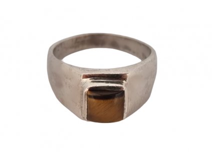 1. Pánský starožitný prsten dámský prsten stříbrný starožitný prsten starožitný prsten starožitné prsteny tygří oko Antik Kureš starožitné šperky starožitnosti prsten s drahokamy