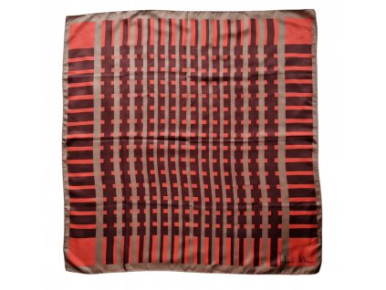 1. Starožitná retro móda starožitný šátek hedvábný šátek geometrický šátek starožitnosti starožitné šperky Antik Kureš scarf Richard Allan London