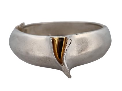 1. Starožitný stříbrný náramek starožitné náramky laponské šperky Björn Weckström starožitné šperky Antik Kureš skandinávné šperky starožitnosti extravagantní náramek zlatý