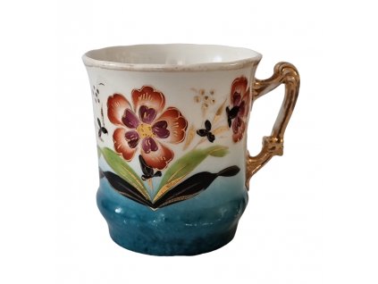 1. Starožitný hrníček starožitný hrnek starožitný šálek květinový hrnek secesní hrnek starožitný porcelán starožitný porcelánový hrnek hrníček Antik Kureš starožitnosti