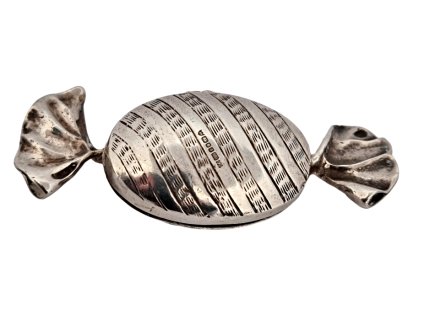 1. Starožitná lékovka stříbrná lékovka starožitná dóza dózička na léky bonbon art deco starožitné šperky Antik Kureš starožitnosti art deco šperky starožitný šperk