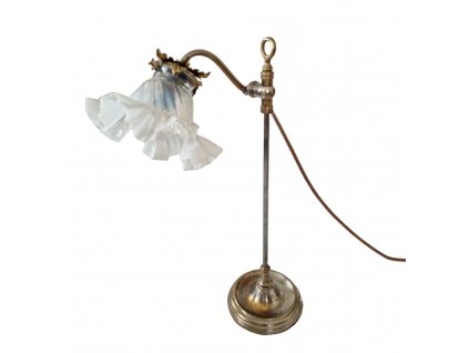 Secesní opálová lapma Antik Kureš starožitnosti starožitná svítila I.