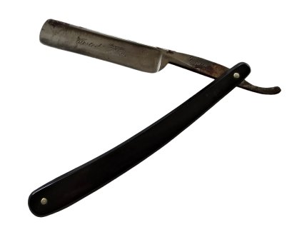 4. Starožitná břitva Coma v původní krabičce starožitý břit starožitné kadeřnictví holičství starožitnosti Antik Kureš vintage holič starožitné nůžky starožitný strožitné