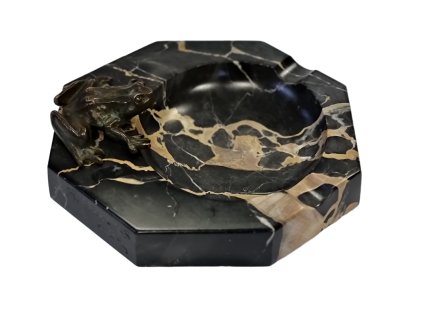 1. Doutníkový popelník z mramoru starožitný popelník starožitný mramorový popelník Antik Kureš starožitnosti starožitný mramor starožitná žába starožitné doplňky starožitný