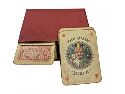 Staré hrací žolíkov é karty žolíky card joker vintage Antik Kureš starožitnosti I.
