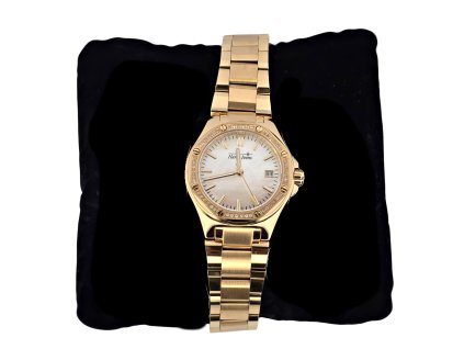 1. Zlaté luxusní hodinky s diamanty a perletí hodinky s diamanty diamantové hodinky luxusní hodinky starožitné hodiny starožitné hodiny starožitnosti Antik Kureš Harry Ivens