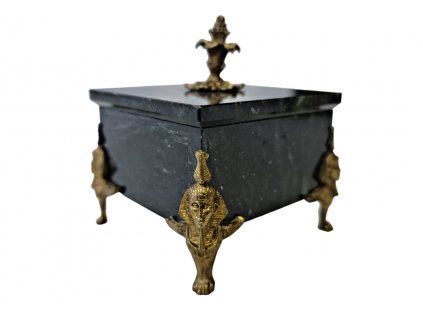 Mramorová empírová šperkovnička Antik Kureš empire marble empír I.