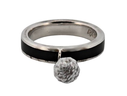 1. Stribrny prsten extravagantni staroziny prsten starozitne prsteny prsten starozitne sperky s kristalem starozitnosti Antik Kureš cerny kristalovy s emailem prsten