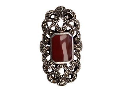 1. Starozitny prsten starozitne prsteny art deco prsten s karneolem starozitne sperky starozitne prsteny antik sperky antik prsten antik kureš starozitnosti markazity