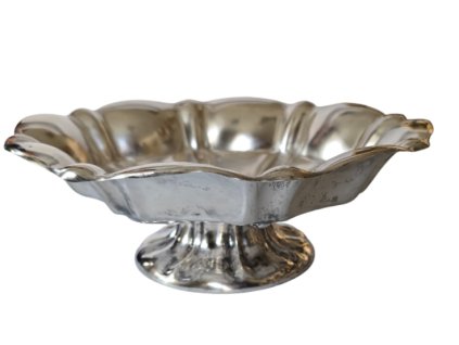 1. Starozitny stribrny nastolec starozitna stribrna misa starozitne stribro stribrne predmety starozitnosti Antik Kureš art deco strožitná mísa nástolec starožitné stříbrné