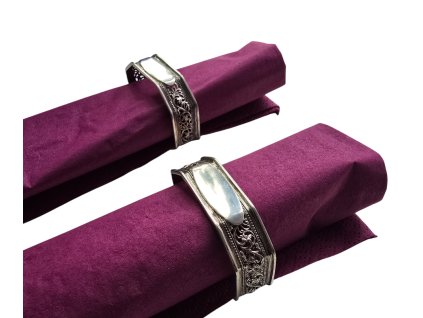 1. Starožitné stříbrné art deco kroužky na ubrousky starožitné šperky starožitný šperk starožitné stříbrné předměty starožitnosti antik kureš art deco stříbro antik kroužky