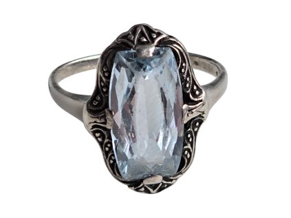 1. Starožitný art deco prsten se spinelem spinel prsten starožitné prsteny starožitné šperky antik šperky antik prsteny art deco šperky starožitnosti antik kureš secesní