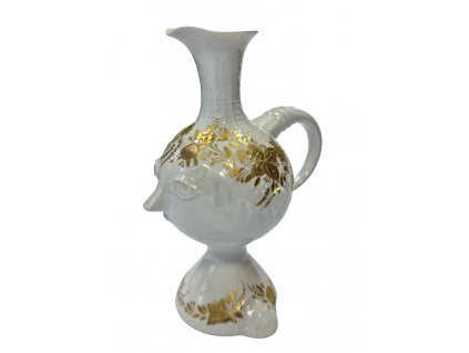 Extravagantní vázička Rosenthal hlava Antik Kureš starožitný porcelán I.