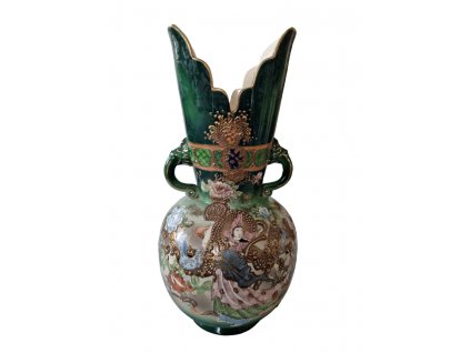 Veliká čínská váza Antik Kureš starožitný porcelán I.