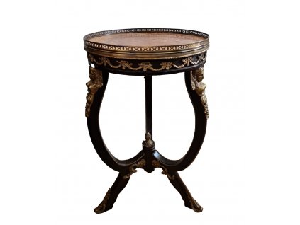 Kulatý empírový stolek empire table Antik Kureš starožitný nábytek I.