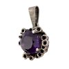 Bublinkový přívěsek s ametystem Antik Kureš starožitné šperky II.
