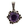 Bublinkový přívěsek s ametystem Antik Kureš starožitné šperky I.