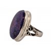 2. Stříbrný prsten s fialovým tyrkysem fialový tyrkys starožitný prsten starožitné šperky Antik Kureš starožitnosti antique jewellery antiquities