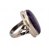 3. Stříbrný prsten s fialovým tyrkysem fialový tyrkys starožitný prsten starožitné šperky Antik Kureš starožitnosti antique jewellery antiquities