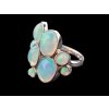 8. Starožitný dámský prsten stříbrný prsten prsten s opály drahý opál etiopský opál starožitný prsten starožitné prsteny Antik Kureš starožitné šperky starožitnosti
