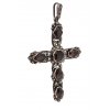 2. Starožitný přívěsek kříž křížek secesní křížek záhněda markazity starožitné šperky Antik Kureš starožitnosti stříbrný přívěsek stříbrný kříž starožitný přívěs