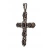 4. Starožitný přívěsek kříž křížek secesní křížek záhněda markazity starožitné šperky Antik Kureš starožitnosti stříbrný přívěsek stříbrný kříž starožitný přívěs