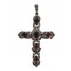 1. Starožitný přívěsek kříž křížek secesní křížek záhněda markazity starožitné šperky Antik Kureš starožitnosti stříbrný přívěsek stříbrný kříž starožitný přívěs
