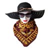 7. Starožitná móda retro móda starožitný šátek hedvábný šátek pro štěstí 13 podkova vintage starožitnosti starožitné šperky Antik Kureš vintage scarf Rochas Paris