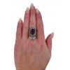 4. Stříbrný masivní prsten s ametystem art deco prsten art deco šperky starožitný prsten starožitné prsteny starožitné šperky Antik Kureš starožitnosti starožitné stříbro ametyst extravagantní