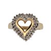 3. Zlatý prsten diamantové srdce prsten srdíčko srdce diamantový prsten starožitné prsteny starožitný prsten starožitné šperky Antik Kureš zlatý prsten prsten s diamanty