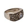 2. Starožitný stříbrný prsten art deco prsten art deco prsteny starožitný prsten starožitné prsteny starožitné šperky art deco šperky topaz markazity Antik Kureš