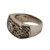 3. Starožitný stříbrný prsten art deco prsten art deco prsteny starožitný prsten starožitné prsteny starožitné šperky art deco šperky topaz markazity Antik Kureš