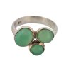 2. Stříbrný prsten s chryzoprasem starožitné prsteny starožitný prsten starožitné šperky chryzopras šperky se zeleným kamenem Antik Kureš stříbrné prsteny šperky drahokamy