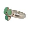 4. Stříbrný prsten s chryzoprasem starožitné prsteny starožitný prsten starožitné šperky chryzopras šperky se zeleným kamenem Antik Kureš stříbrné prsteny šperky drahokamy