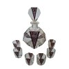 3. Starozitny likerovy set likerova souprava art deco karel palda starozitne art deco sklo skleneny set na liker starozitnosti starozine sklo lahev karafa na liker Antik Kureš