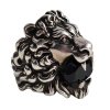 2. Luxusní stříbrný prsten Gucci lví hlava lev šelma starožitné prsteny starožitné šperky antik šperky starožitný prsten antik prsten antik kureš obsidián onyx