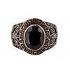 Unikátní prsten granát markazity Art deco Antik Kureš starožitné šperky IV.