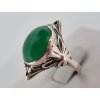 Starožitný prsten zelený kámen Antik Kureš starožitné šperky II.